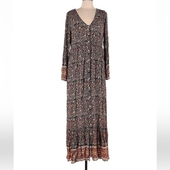 FAHERTY Toluca Floral Maxi Dress Large - Picture 5 of 9